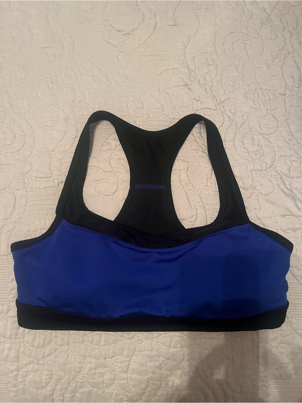 tek gear Black and Royal Blue Racerback Sports Bra M/L